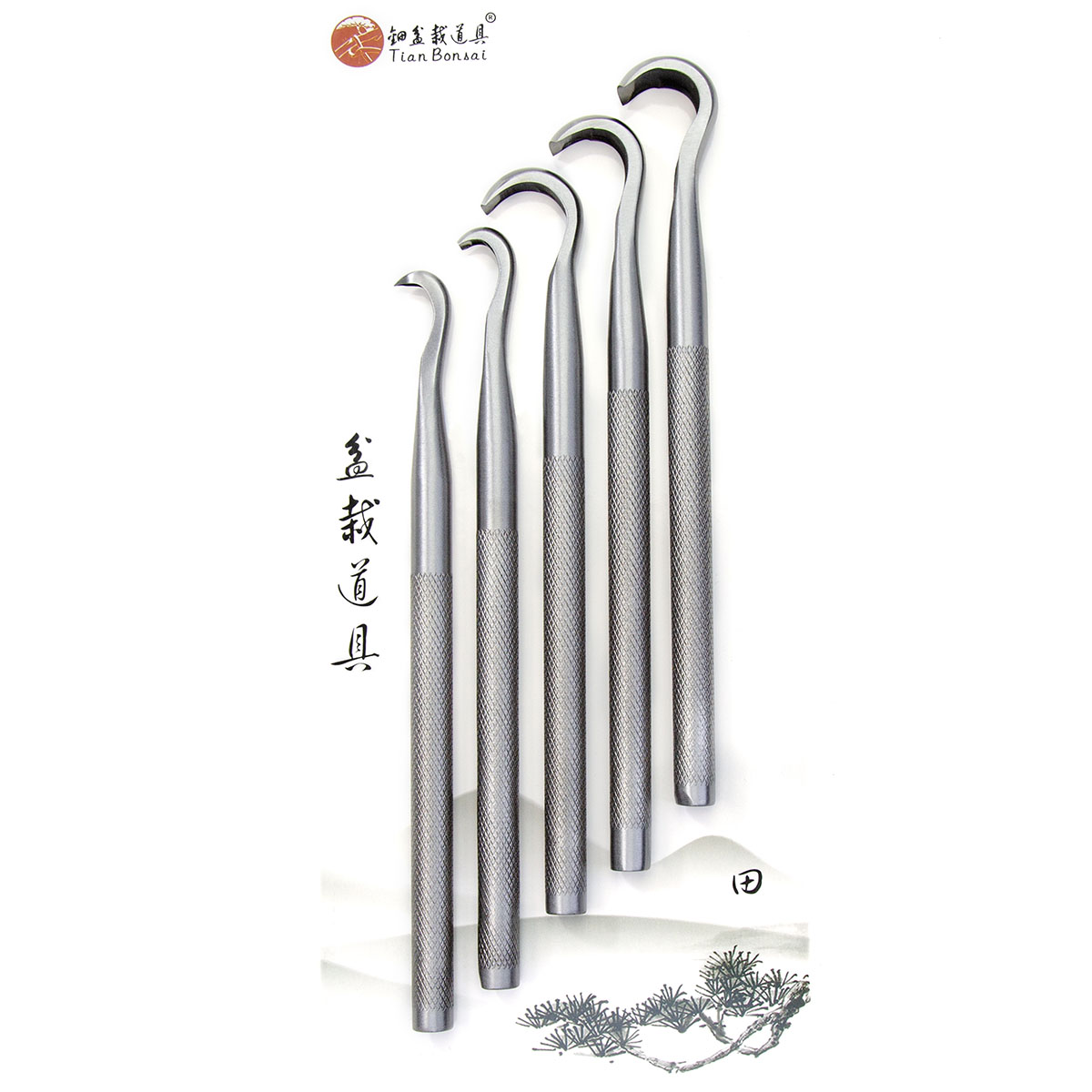 Gardening Tools Japanese - 盆栽彫刻ツールセット CT-A 5Cr15MoV合金鋼鍛造 天盆栽盆栽道具