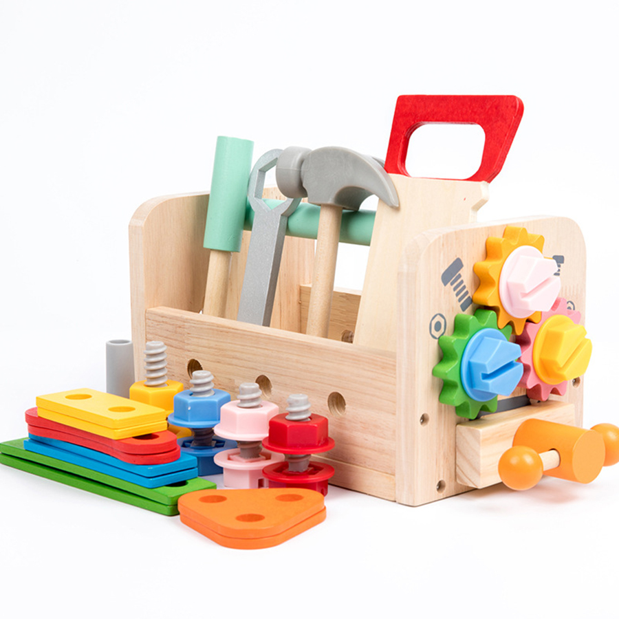 Gardening Tools Kids Set - キッズツールベンチ木製セットおもちゃモンテッソーリおもちゃワークベンチ建設おもちゃ知育玩具クリスマス誕生日ギフト男の子