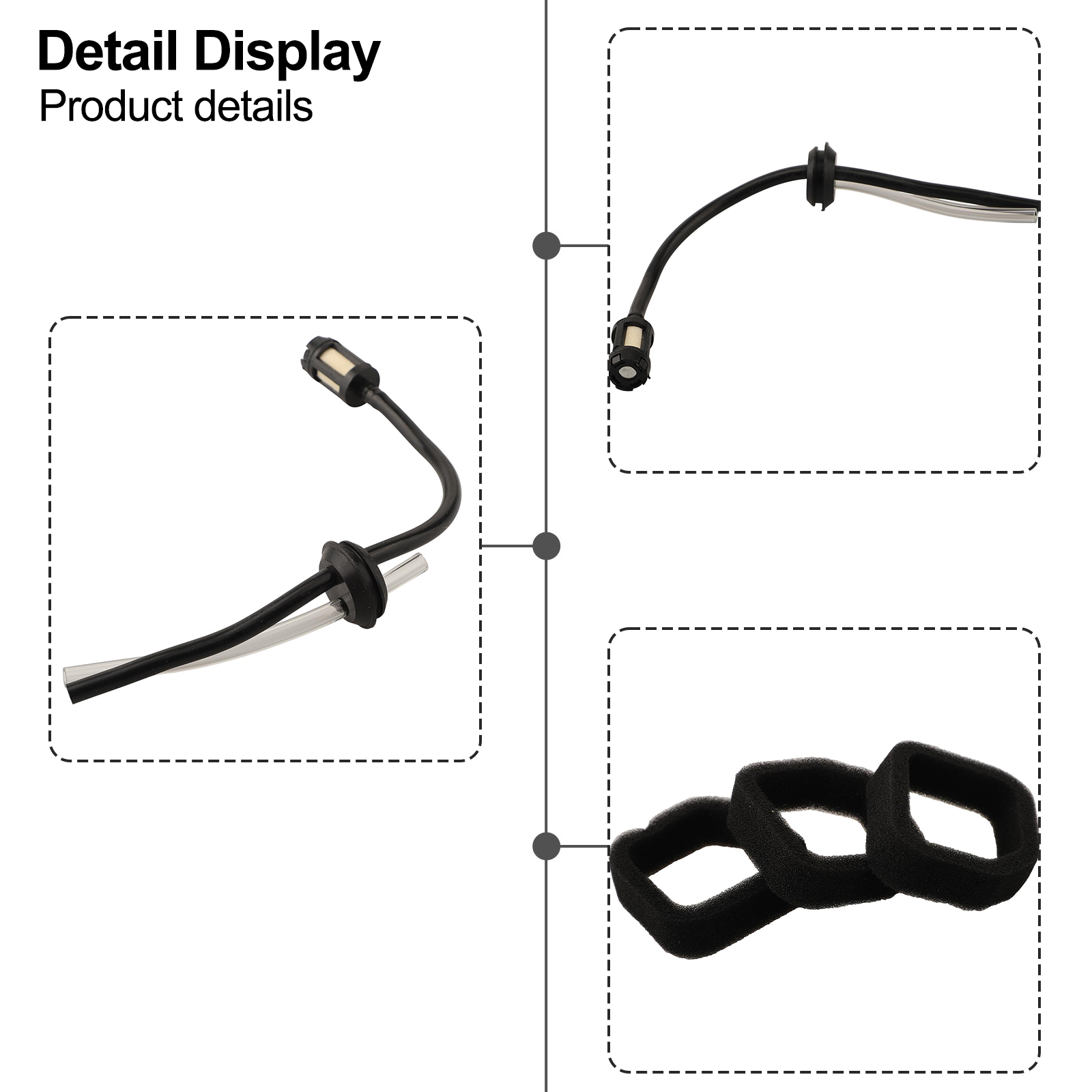 Gardening Tools Needed - RB24EA対応エアフィルターと燃料ラインセット。プライマーバルブ用フィルター3個付きの完全パッケージで、ブロワーのあらゆるニーズに対応します。