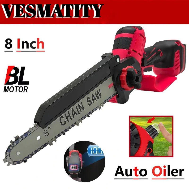 Gardening Tools Battery Powered - 電動チェーンソー、剪定用チェーンソー、ブラシレスコードレス電動工具、小型電動チェーンソー、ガーデン用電動工具、ミルウォーキー製バッテリー対応。