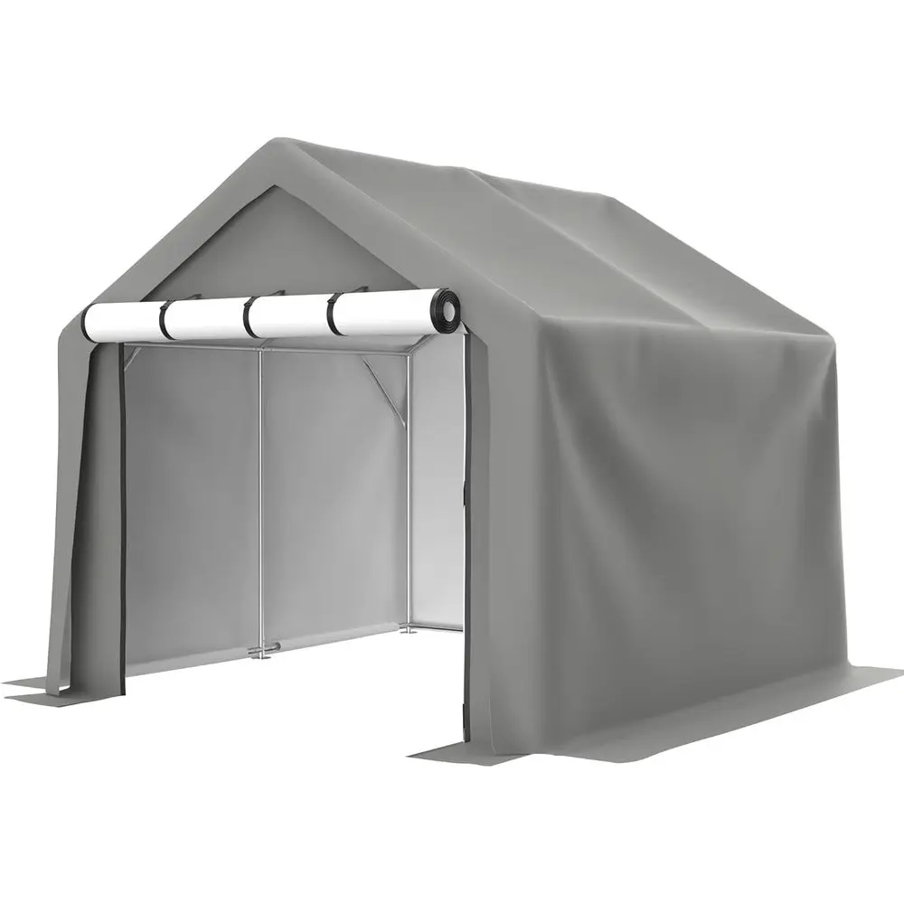 Gardening Tools Needed - ポータブル屋外収納テント、庭用具、芝刈り機、バイク、自転車用の頑丈なシェルター - グレー