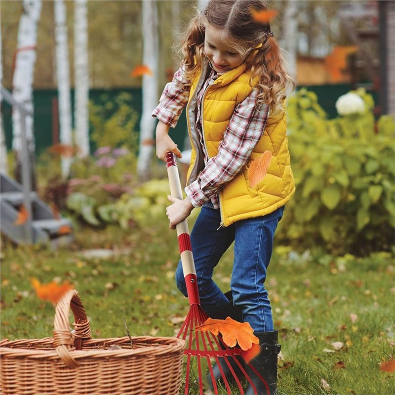 Gardening Tools Best - ABXE-子供用ガーデンツールセット 木製4点セット-シャベル、熊手、鍬、葉かき、子供向けベストアウトドアツール