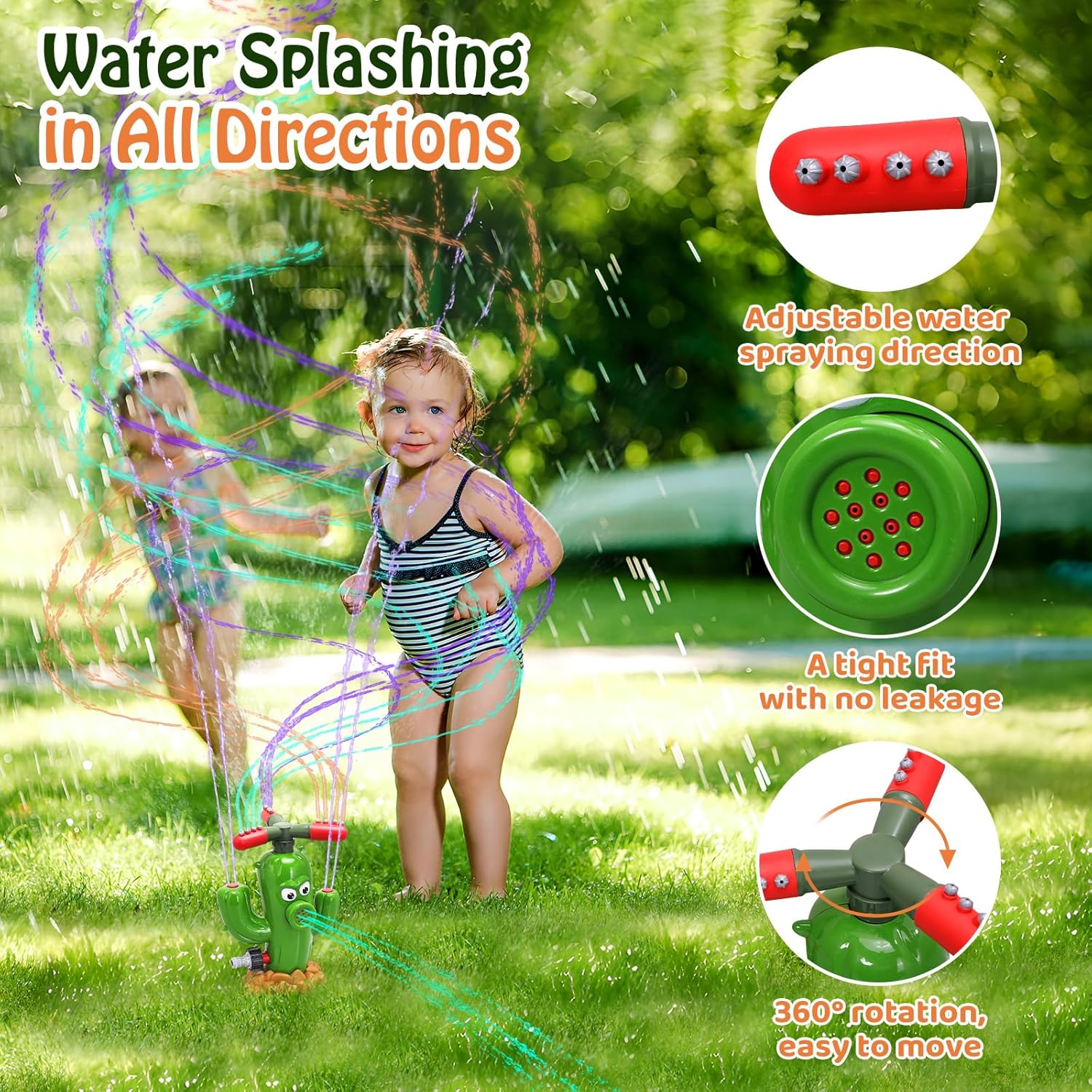 水スプレーおもちゃサボテンスプリンクラー屋外裏庭庭水おもちゃ - Gardening Tools Cartoon のレビューと価格