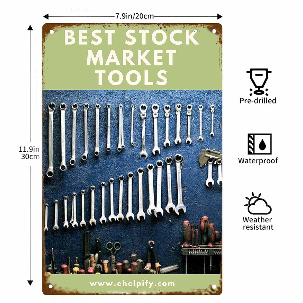 2Dフラット1個入り「最高の株式市場ツール」メタルウォールサ - Gardening Tools Best のレビューと価格