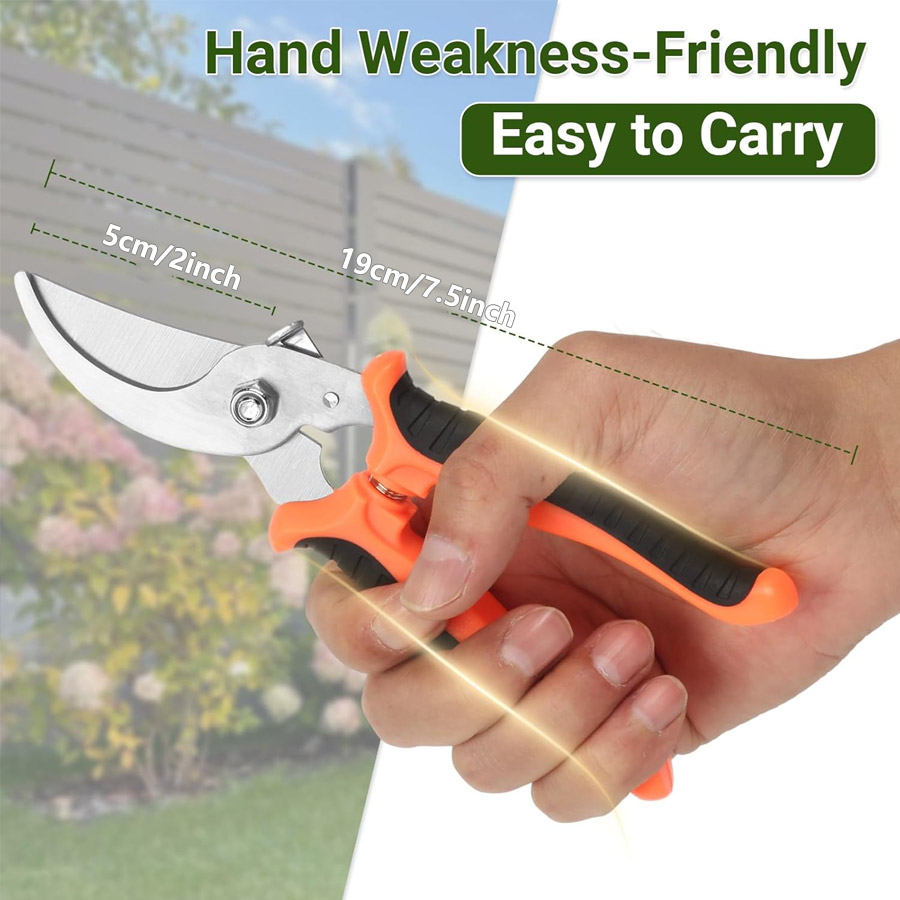 2個入り、プロ仕様の頑丈な園芸用剪定ばさみ、滑り止めグリップ - Gardening Tools Pink のレビューと価格