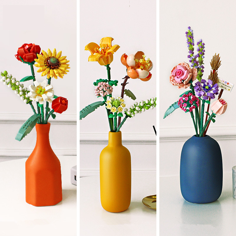 ロマンチックなバラの花ひまわり水仙庭園ハウスビルディングブロ - Gardening Tools Kids Set のレビューと価格