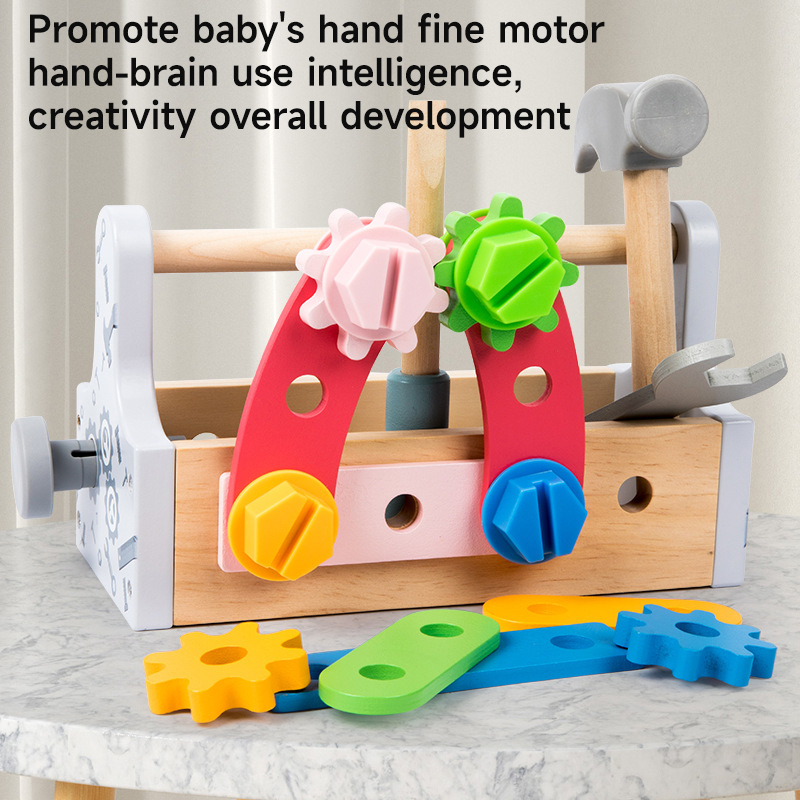 子供用ツールボックス木製おもちゃDIYネジ修理キットおもちゃ - Gardening Tools Kids Set のレビューと価格