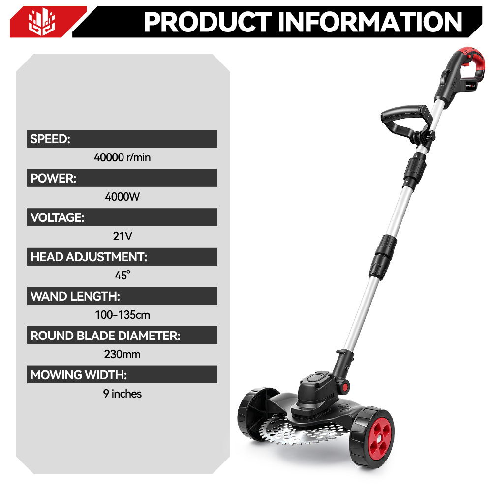 ONEVAN 9インチ 40000RPM ブラシレス電動芝刈 - Gardening Tools Battery Powered のレビューと価格