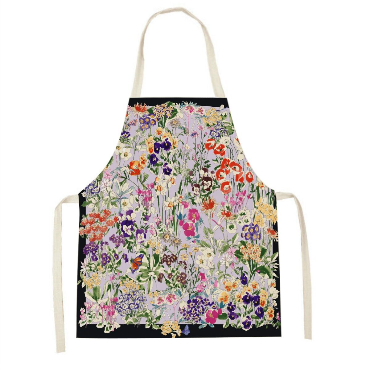 ピンクチューリップキッチンエプロンクリーニング花植物エプロン - Gardening Tools Pink のレビューと価格
