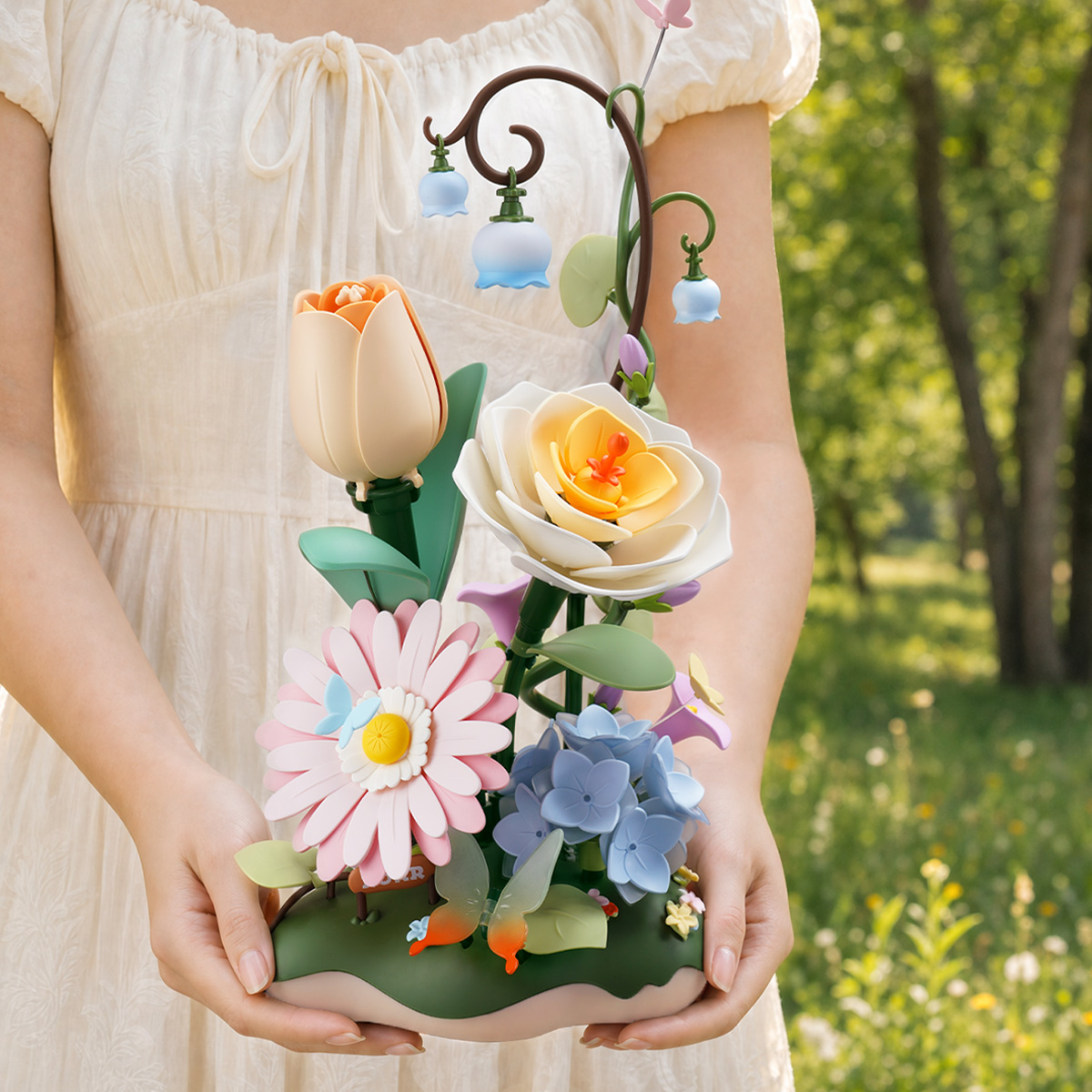 ROKR 3Dパズルおもちゃ ガーデンランブル DIYフラワ - Gardening Tools Kids Set のレビューと価格